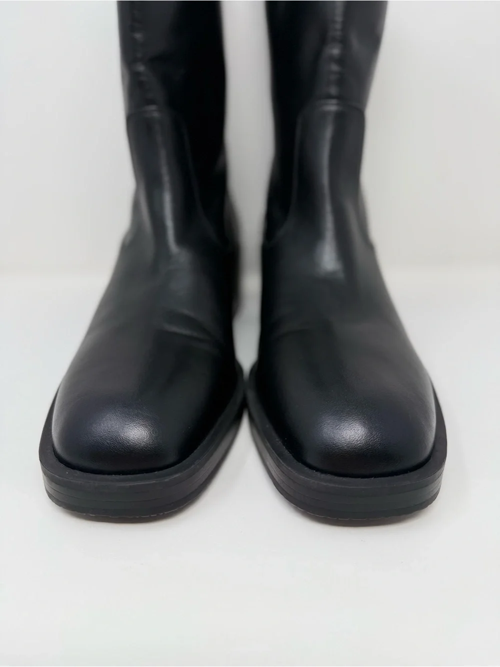 New Stuart Weitzman Kaia Leather Ankle Boot Black Sz 9.5